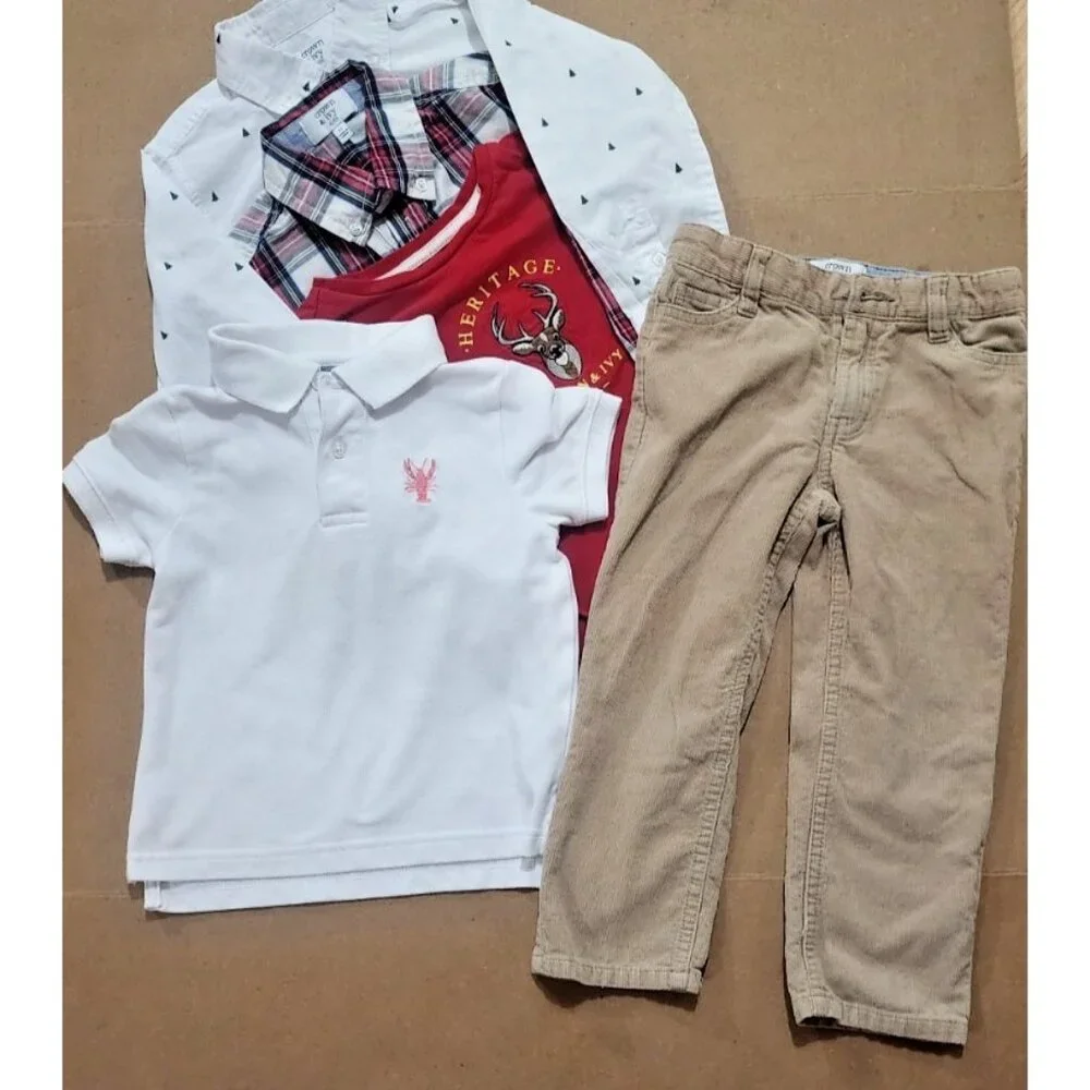 Lot of 5 Crown and ivy 2T-3T boys‎ Sunday best dress-up, holiday, family pics